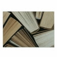 thumbnail image 1 of Abstract Cutting Board, Pile of Old Books Research Reading Library Literature Theme Picture, Decorative Tempered Glass Cutting and Serving Board, Small Size, Brown Beige, by Ambesonne, 1 of 1