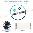 thumbnail image 6 of Chimney Cleaner Brush Set for Fireplace and Dryer Vent with 4-12 Rods, 6 of 8