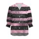 thumbnail image 4 of Camisetas de Cuello de Tripulación de Manga Larga para Hombres Moda de Mujer Primavera Y Verano Botón Arriba Cardigan 3/4 Cuarto de Manga Chaqueta Cuello en V Top Mujer Camisetas de Manga Larga Algod, 4 of 5