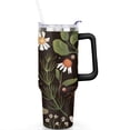 thumbnail image 2 of 40oz Colorful Botanical Mushroom Stainless Steel Flip Straw Tumbler Spill Proof Travel Cup Double Wall Vacuum Insulated Coffee Mug with Top Handle, 2 of 6