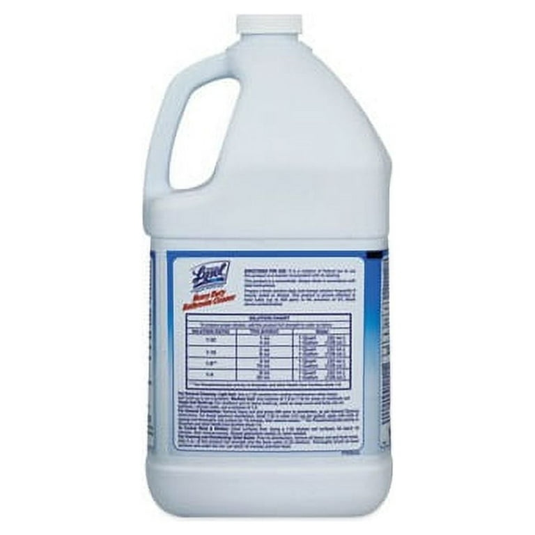 Professional Lysol Heavy-Duty Disinfectant Bathroom Cleaner - Concentrate -  Liquid - 128 fl oz (4 quart) - Citrus Floral Scent - 4 / Carton 