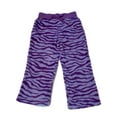thumbnail image 2 of Girls Purple Fleece Zebra Stripe Sleep Pants Pajama Bottoms Lounge XS 4/5, 2 of 2