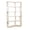 White, variant on Ox Blood Red 5-Tier Corner Bookshelf,Extended 35" L-Shaped, Anti-Tip Open Storage