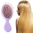 thumbnail image 3 of Daiosportswear Mini Hairbrush,Kids Travel Detangling Brush,5.3x2.2in,ABS,Soft Bristles,Non-slip Handle,for Wet/Dry Hair,All Types,Smoothing Knots,Gift Idea,Easy to Carry, 3 of 3