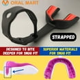 thumbnail image 5 of Oral Mart Child Black Strapped Sports Mouthguard (Black/Red) Youth Mouth Guard Sports, 5 of 6
