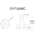 thumbnail image 2 of CVT-2436C-AGB Dainolite Corvette - 36W 6 LED Chandelier In Modern Style-13.75 Inches Tall and 24 Inches Wide-Aged Brass Finish, 2 of 2