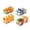 NEW: 4 pack, variant on Sindcom 4 Pack Clear Plastic Food Storage Organizer Bins, Multi-Compartment Pantry & Kitchen Drawer Organizer for Spice Packets, Tea Bags, Snacks - Versatile for Fridge & Cabinet