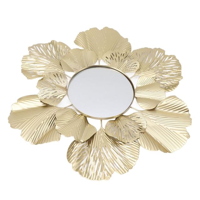 Espejos decorativos de pared espejos de pared de hoja de ginkgo fáciles de limpiar resistentes al desgaste resistentes al óxido para sala de estar ANGGREK Otros