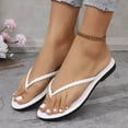thumbnail image 5 of RKSTN Flip Flops for Women Flats for Women Round Open Toe Trendy Summer Holiday Beach Slides Sandals Women, 5 of 7