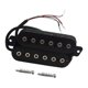 thumbnail image 5 of Pastilla humbucker de seis cuerdas, de bajo ruido, precableada para reemplazo de guitarra eléctrica. Cromado de 52 mm, 5 of 9