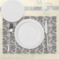 thumbnail image 3 of Ambesonne Taupe Place Mats Set of 4, Russian Boho, Standard Size, Tan Taupe, 3 of 6
