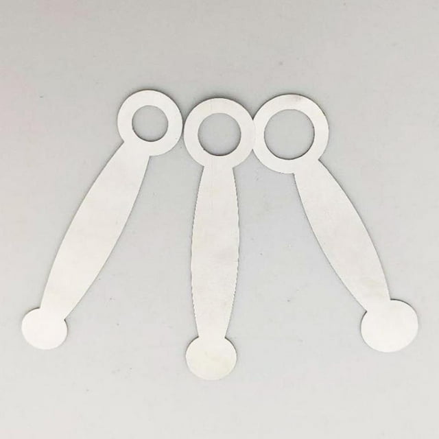 3 unids / set s de reparación de almohadillas de flauta de material acero inoxidable reemplazo de piezas de herramientas de almohadilla de flauta CUTICAT Nivelación de almohadilla de reparación de flauta de 3 piezas