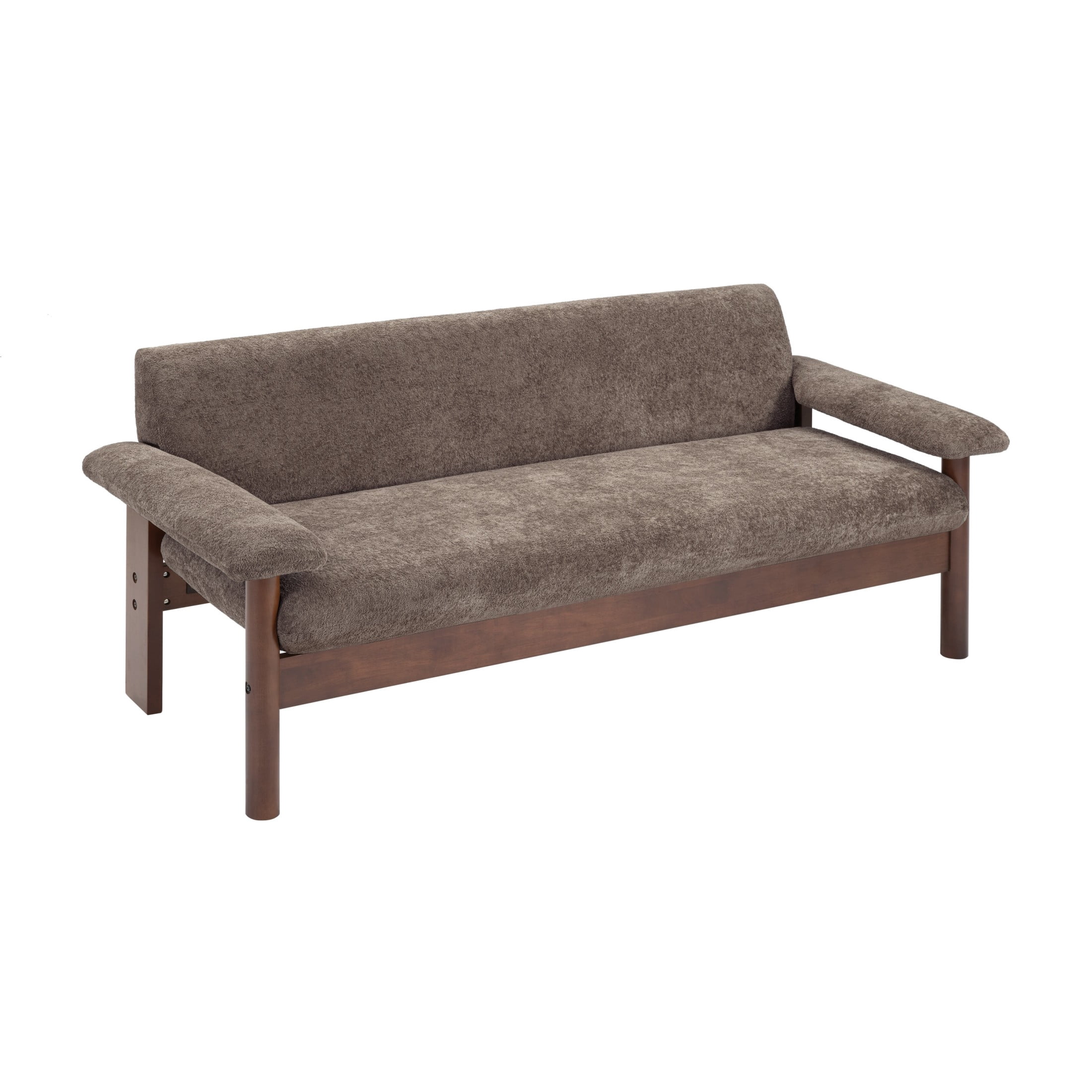 Christopher Knight Home 70" Modern Sofa, Chenille Upholstered Couch with Pillow Top Arms, Brown
