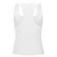 thumbnail image 5 of Lixiuxyad Tank Tops for Women Women's Tanks Everyday Wear Low U Neck Fitted Sleeveless Design With Button Decoration Perfect For Pairing With Jeans Casual Pants Or Skirts(White M), 5 of 5