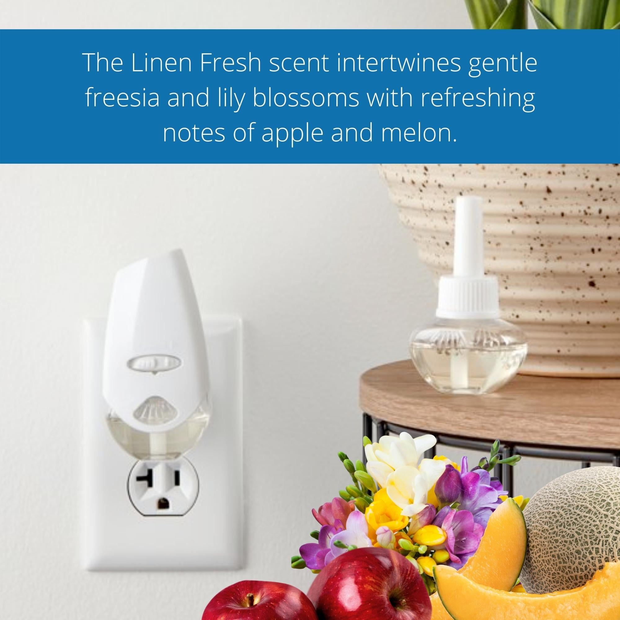 Great Value Scented Oil Warmer Air Freshener & Linen Fresh Starter Kit