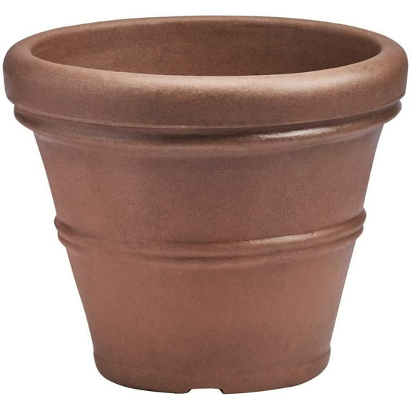 Crescent Garden (#A265033) Brunello Classic Rolled-Rim Planter, Rust 20"