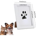 thumbnail image 2 of Kit de marco y almohadillas de tinta para huellas de patas, kit de impresión de huellas de patas de perros y gatos, kit para hacer huellas de patas, regalo de recuerdo conmemorativo para mascotas, mar, 2 of 7