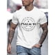 thumbnail image 1 of Men's Casual Short Sleeve T-Shirt with Psalm 91 Inspirational Print - Breathable Stretch Fabric, Round Neck, Machine Washable, Black with White Text - All-Season Comfort, 1 of 6