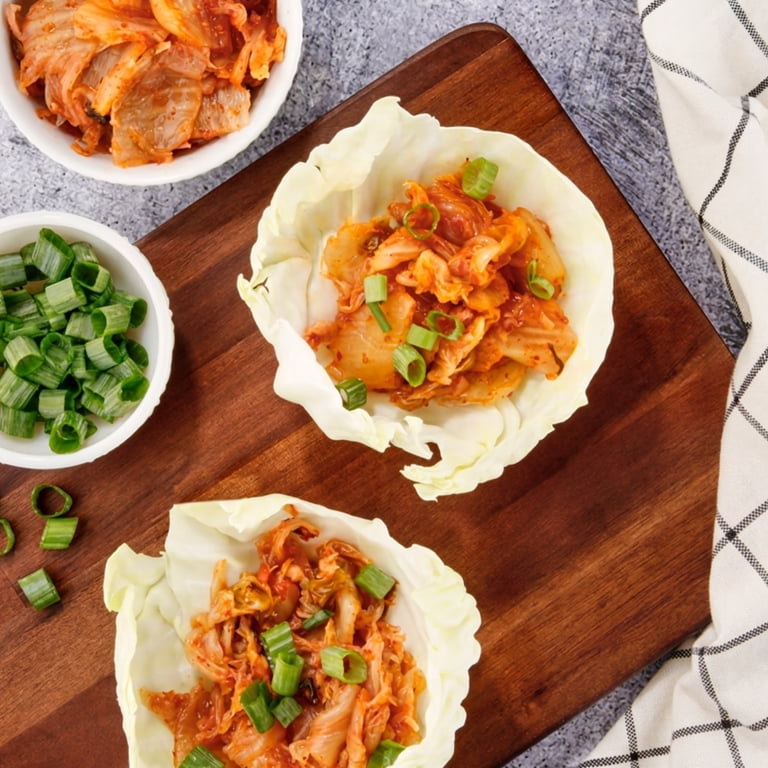 ニジチュウハシ Pulmuone Authentic Korean Spicy Vegan Kimchi Cup, 14 oz - Walmart.com