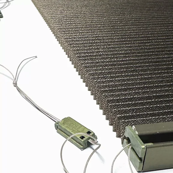 Naza Home Bronz Green Pleated Blinds Drapes High Shading Accordion Style Window Treatments in Caravan