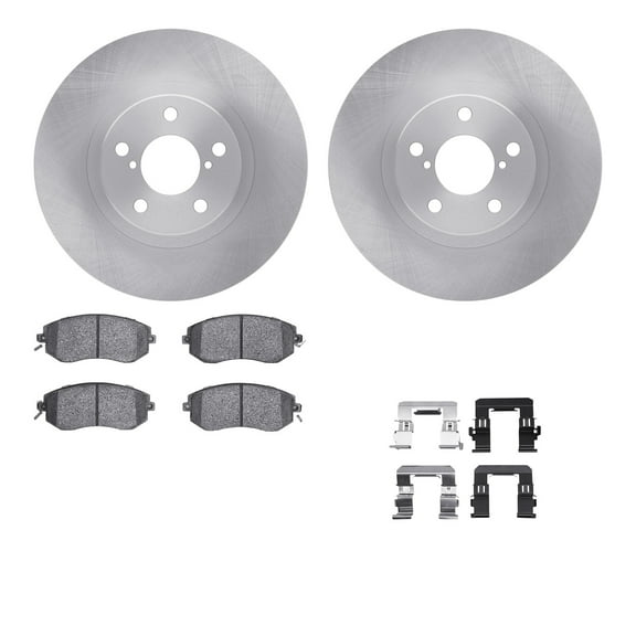 Dynamic Friction Company Front Brake Rotors with 5000 Advanced Brake Pads includes Hardware 6512-13095