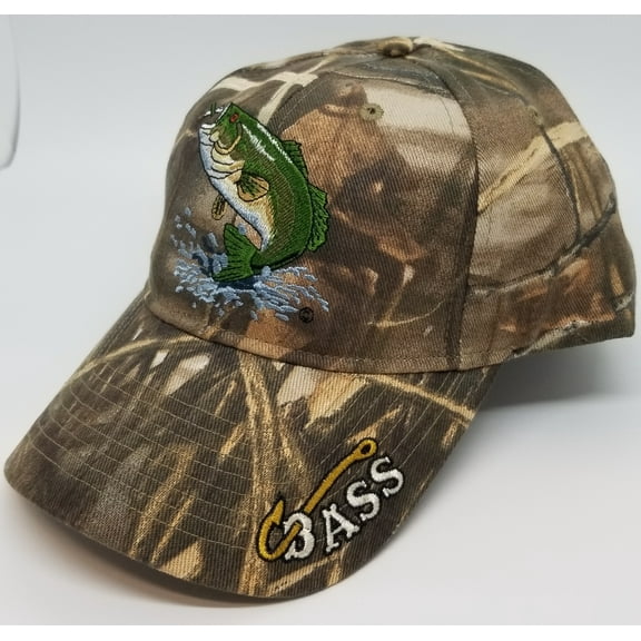 Just Hook 'em Camo Bass Cap