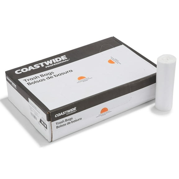 Staples Coastwide Professional 20-30 Gallon Trash Bag 30" x 37" High Density 10 mic Natural 500