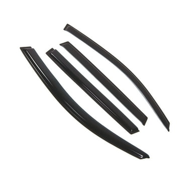 Tuningpros WD2-440 Outside Mount Window Visor Deflector Rain Guard Dark Smoke 4 Pcs Set For 2006-2012 Toyota RAV4