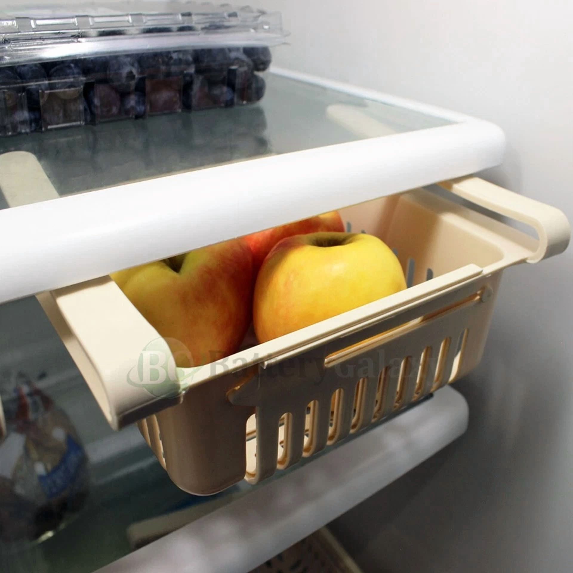 KLYNE - 3X Refrigerator Storage Fridge Food Egg Box Rack Drawer Shelf Kitchen Organizer