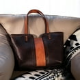thumbnail image 4 of Montana West Women's Oversized Hobo Tote Shoulder Satchel Bag, Orange Coffee, 4 of 6