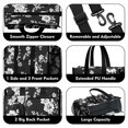 thumbnail image 3 of Teacher Tote Bag,Pioneer Flower Floral Print Pattern Teacher Utility Tote Bag,Large Work Tote Bags for Women with Multiple Pockets,Top Zipper Closure,13.8x10.6x6.7 Inch, 3 of 5