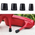 thumbnail image 3 of Thinson 10 Pairs High heel Stopper Set Non-slip PVC Shoe Heel Protector Kit Shoe Accessories, Black, S, 3 of 8