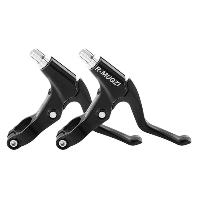Palanca de freno de bicicleta, manijas de frenos de bicicleta, palanca de freno de mano 2 piezas palancas de freno de bicicleta negras de aluminio