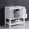 thumbnail image 3 of Eviva Glamor 36 in. White Bathroom Vanity with Marble Counter-Top and Undermount Porcelain Sink, 3 of 3
