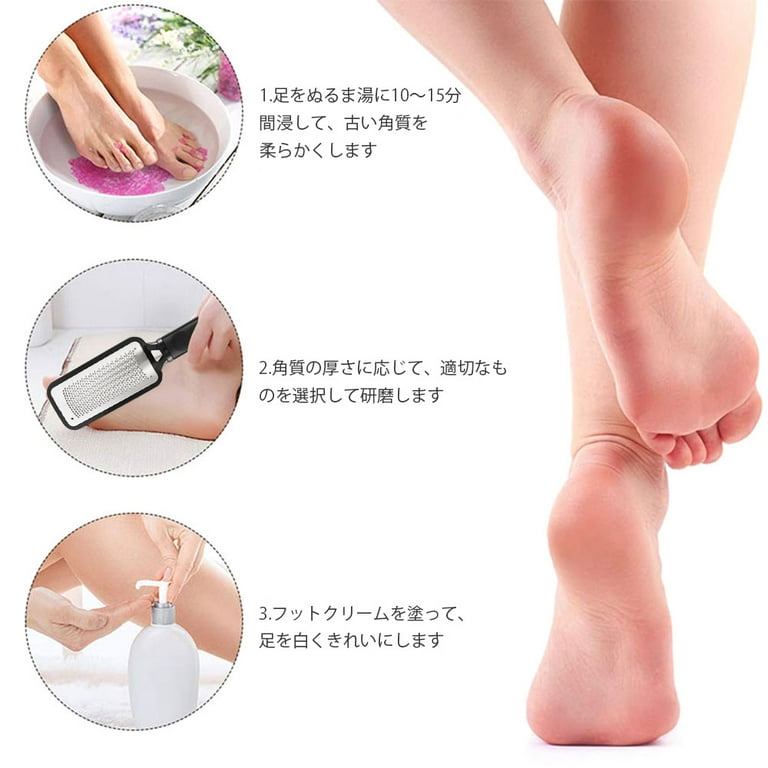 Eummy Foot File Callus Remover Foot Rasp Stainless Steel Foot Scrubber Heel  File Professional Pedicure for Wet and Dry Feet Foot Grater for Dead 