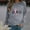 Gray, variant on CLOISE Cancer Sweatshirt Women Breast Cancer Awareness Sweatshirt Love Ribbon Pink Crewneck Long Sleeve Shirts Cancer Fight Blouses Comfy Pullover Tops Fall Clothes Black XL