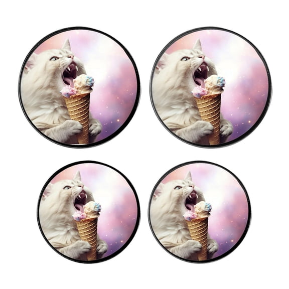 Stove Burner Covers 4 Pcs for Home Decor Cooktop Decorative ,Cat Elegant, Round Electric Stove Burner Covers 8Inch And 10Inch