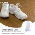 thumbnail image 3 of Troglfold White Shoe Strap Polyester Wide Shoe Laces for Athletic Sneakers (2 Pairs),62.99"X0.31"X0.08", 3 of 11