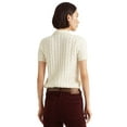 thumbnail image 2 of Lauren Ralph Lauren Cable-knit Polo Sweater Mascarpone Cream XXLarge, 2 of 3