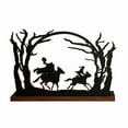 thumbnail image 2 of Halloween Decor - Wooden Decorative Ornaments - Ornaments - Halloween Candle Holder Wooden Witch Horseman Statue Candlestick Wood Silhouette Sculpture Table Desk Decor for Home Room Halloween Party, 2 of 7