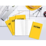 Elan Publishing Company Field Notebook / Pocket Journal - 3.5x5.5 - Yellow - Lined Memo Book - Pack of 5 - ELAN-FN-003D