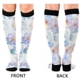 thumbnail image 4 of FORMRS Womens Knee High Socks Casual Long Thick Travel Daily Wear, 1 Pair, Pastel Flower Pattern, 4 of 6
