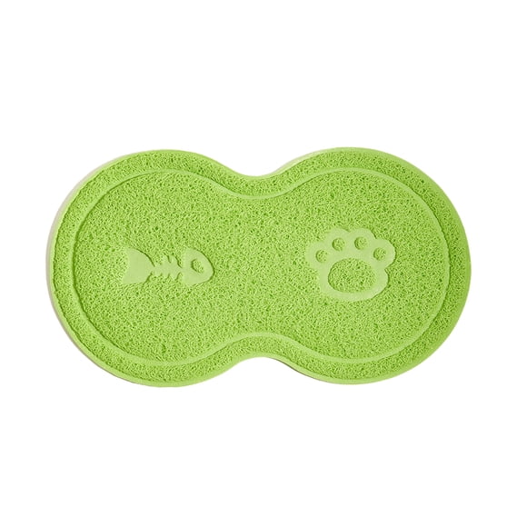 Billuyoard Estera para residuos de gatos no tóxica, cómoda y portátil, fácil de limpiar, accesorio para mascotas, accesorio para gatos Sistemas de eliminación de arena para gatos Verde