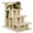 Brown#6, variant on Cat Tree PawHut 25" 4-Step Multi-Level Carpeted Cat Scratching Post Pet Stairs, Beige,Cat Tree For Large Cats