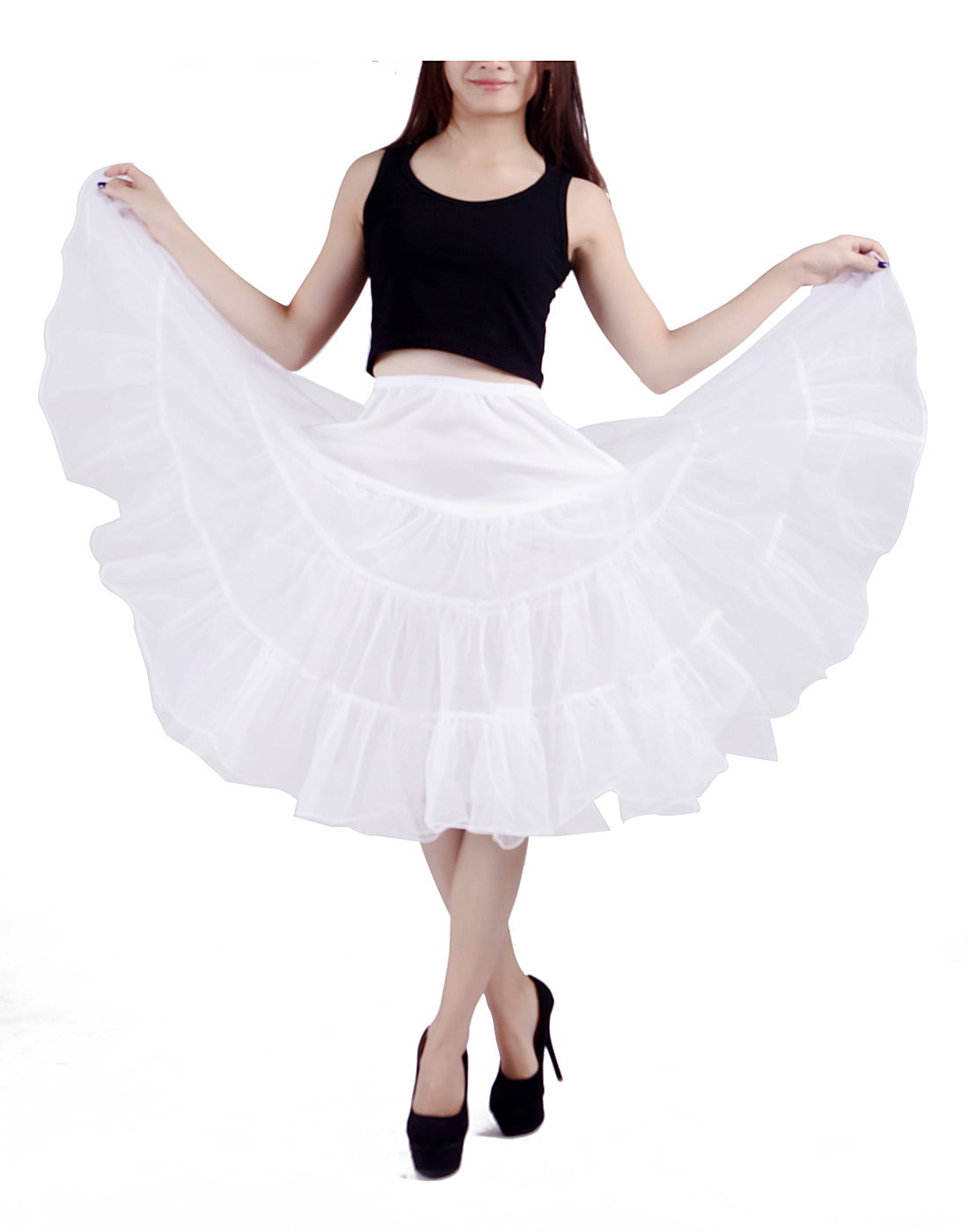 Slips Waist Long Slips Ladies WHITE Underskirt Petticoat 20in Plus size ...