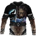 thumbnail image 5 of Sudadera con capucha con estampado 3D de lobo para hombre, moda de primavera y otoño, unisex, informal, chaqueta, ropa de calle, abrigo, 4XL, 5 of 5