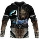 thumbnail image 4 of Sudadera con capucha con estampado 3D de lobo para hombre, moda de primavera y otoño, unisex, informal, chaqueta, ropa de calle, abrigo, 4XL, 4 of 4