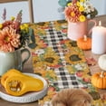 thumbnail image 4 of Fall Thanksgiving Cotton Linen Table Runner, Washable Table Runners for Kitchen, Dining Room, Holiday, Home Party Table Decor, 13x72 Inches, 4 of 9