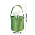 thumbnail image 3 of kladzum Easter Bunny Bag Easter Basket Easter Candy Bag Foldable Ears Tote Bags Saving Home Textile Storage Storage Containers with Lids, Easter Basket Easter Bunny Basket, 3 of 6