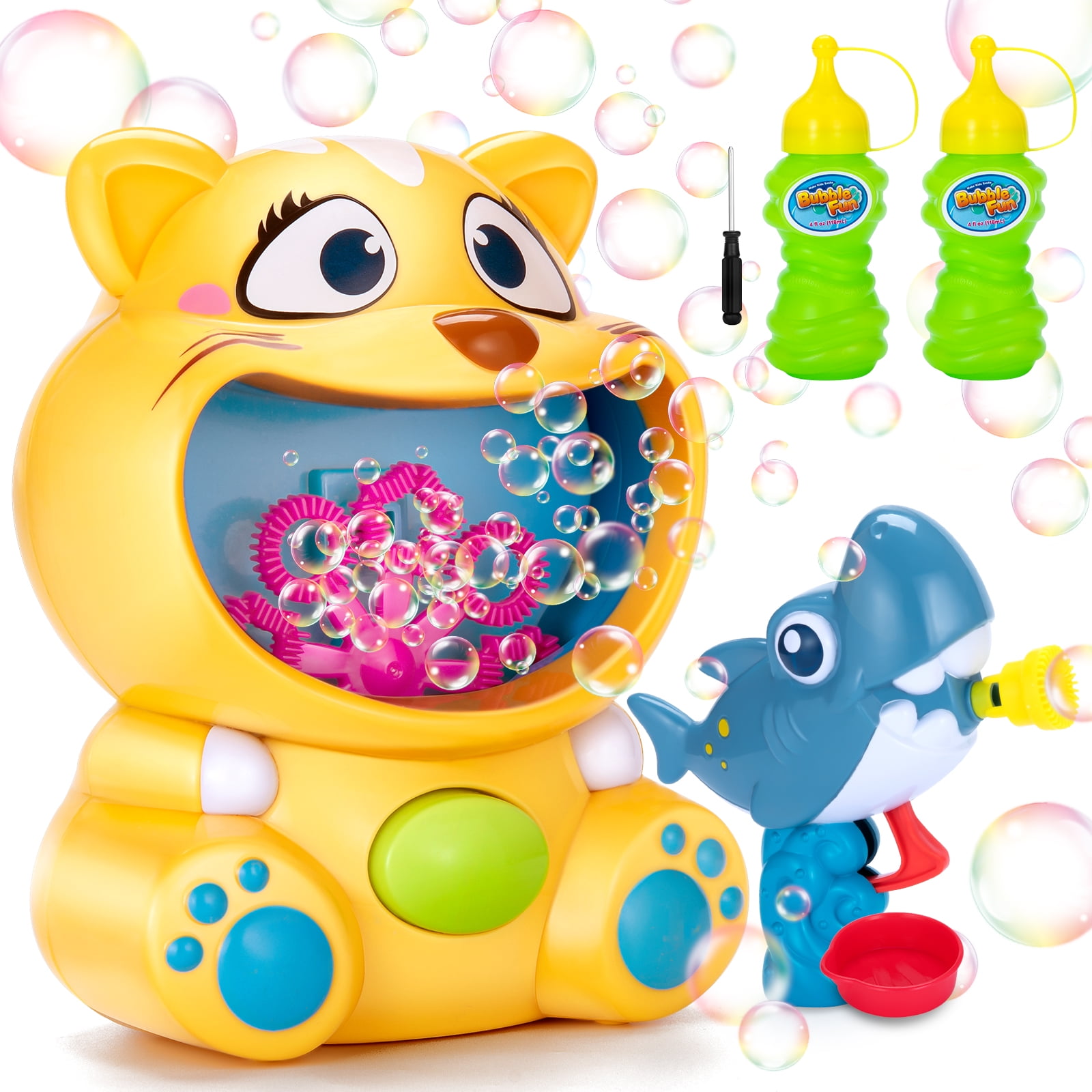 Bubble Machine for Kids, Powiller Automatic Bubble Blower for Kids